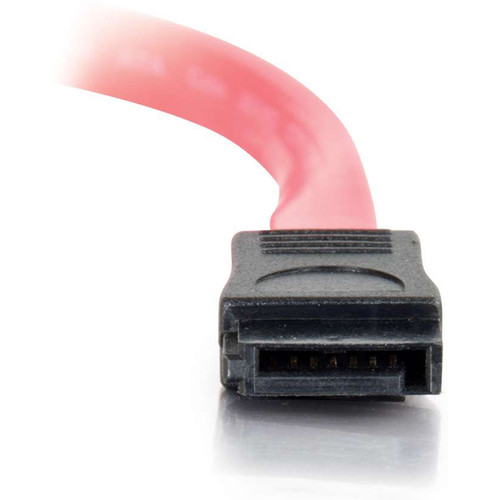 C2G 7-pin 180- to 90-Degree 1-Device Serial ATA Cable - 18