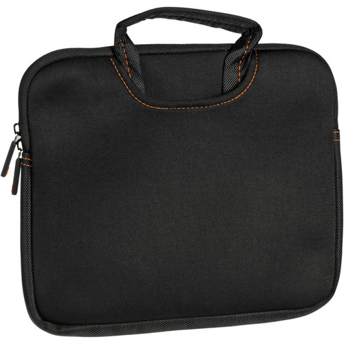 Ruggard Ultra-Thin Neoprene Sleeve with Handles for 12-13" Laptops & Tablets (Black/Orange)
