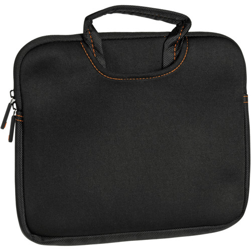 Ruggard Ultra-Thin Neoprene Sleeve with Handles for 15-16" Laptops (Black/Orange)