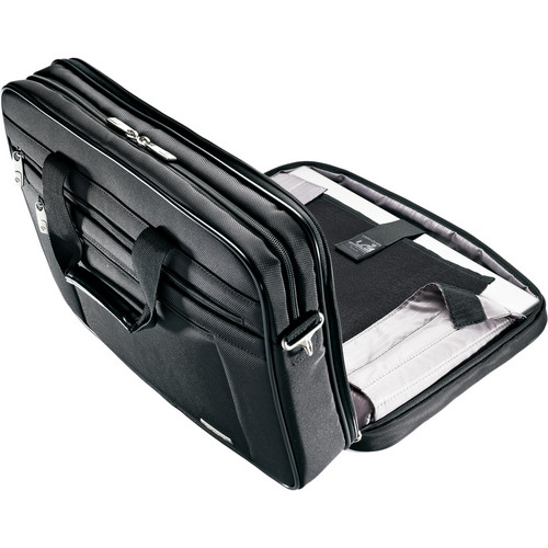 Samsonite Classic Business Perfect Fit Two Gusset Laptop Bag - 15.6" (Black)