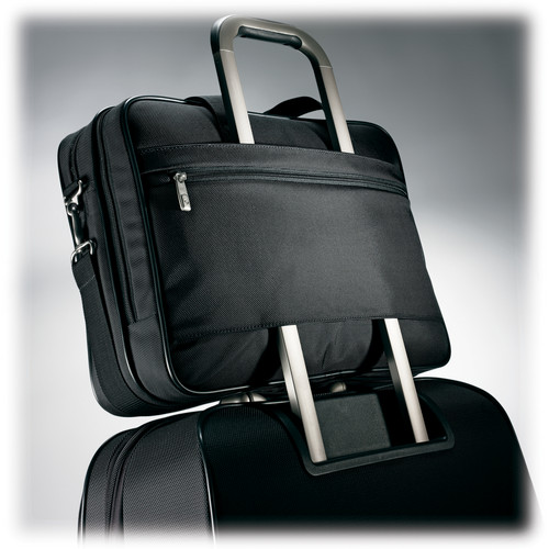 Samsonite Classic Business Perfect Fit Two Gusset Laptop Bag - 15.6
