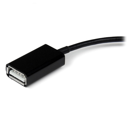 StarTech 6" USB On-the-Go (OTG) Adapter Cable for Samsung Galaxy Tab (Black)