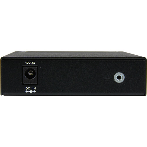 StarTech 1000 Mb/s Gigabit Multi-Mode Fiber Media Converter (SC Connector, Black)
