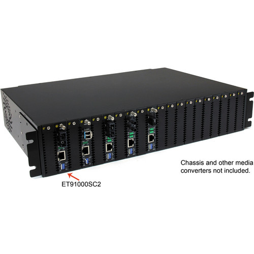 StarTech 1000 Mb/s Gigabit Multi-Mode Fiber Media Converter (SC Connector, Black)