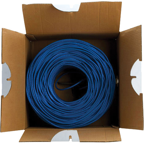 Cmple Cat6 Bulk Ethernet/LAN Cable (1000', Blue)
