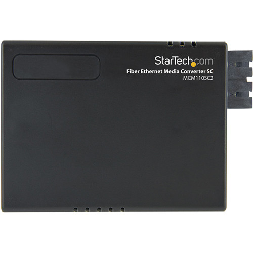 StarTech 10/100 Multi-Mode Fiber to Ethernet Media Converter (Black)