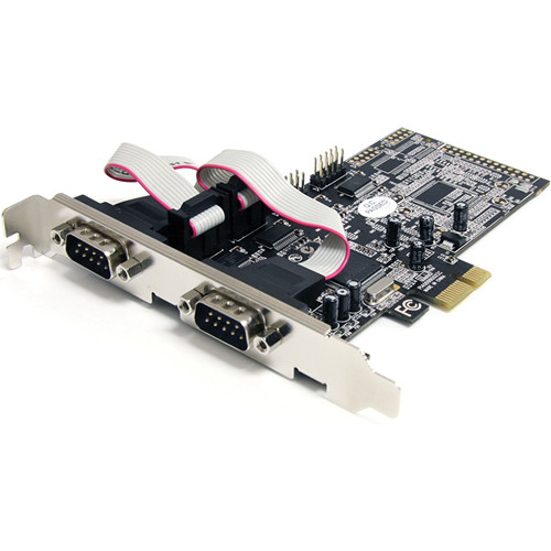 StarTech 4-Port RS-232 Serial Native PCIe Adapter Card with 16550 UART