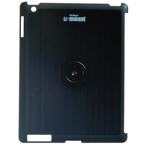 On-Stage Tablet Mounting System with Snap-On Cover for iPad 3/4 (Black)