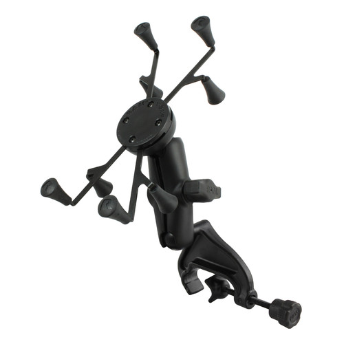 RAM MOUNTS Yoke Clamp Mount with Universal X-Grip II Holder for 7" Tablets