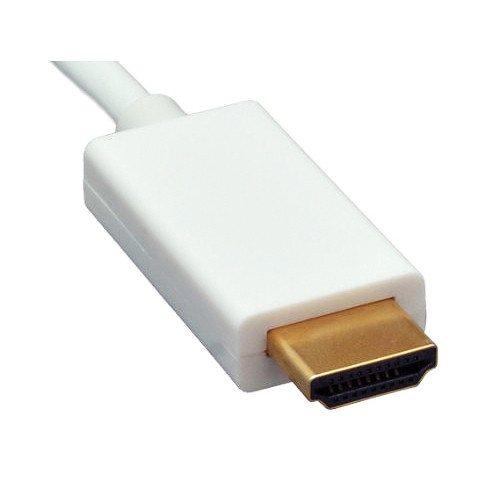 Tera Grand Mini DisplayPort to HDMI Cable (White, 15')