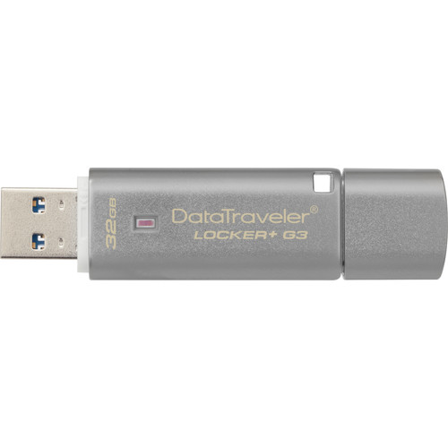 Kingston 32GB DataTraveler Locker+ G3 USB 3.0 Type-A Flash Drive