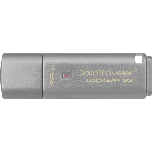 Kingston 32GB DataTraveler Locker+ G3 USB 3.0 Type-A Flash Drive