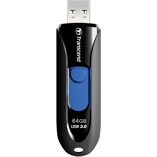 Transcend 64GB JetFlash 790 USB 3.0 Flash Drive (Black)
