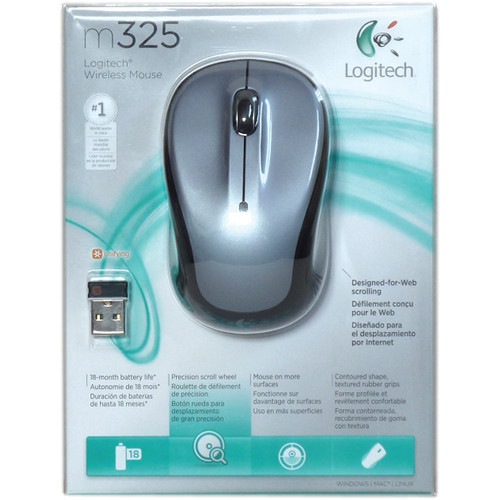 Logitech Wireless Mouse M325 (Light Silver)