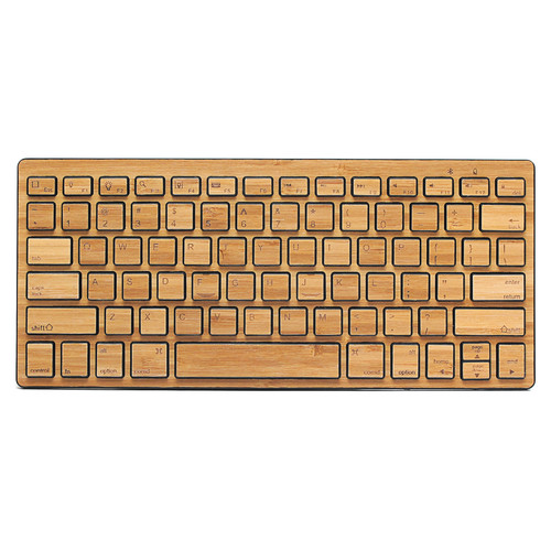 Impecca Bamboo Bluetooth Compact Wireless Keyboard (Black)