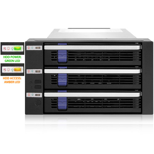 Icy Dock FatCage 3-Bay EZ-Tray Backplane Cage for 3.5
