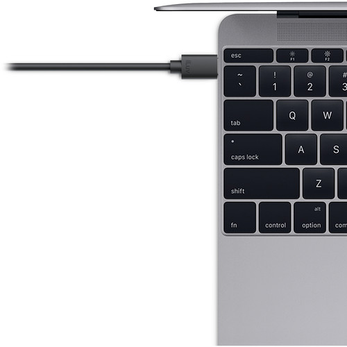 iLuv USB 2.0 Type-C Charge & Sync Cable (6', Black)