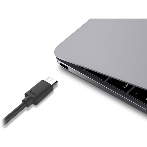 iLuv USB 2.0 Type-C Charge & Sync Cable (6', Black)