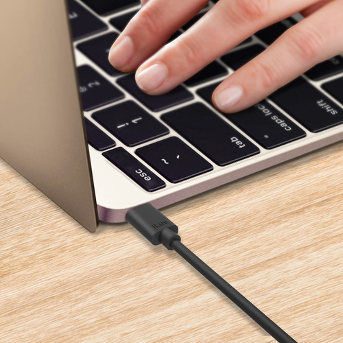 iLuv USB 2.0 Type-C Charge & Sync Cable (6', Black)