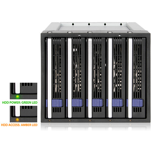 Icy Dock FatCage 5-Bay EZ-Tray Backplane Cage for 3.5