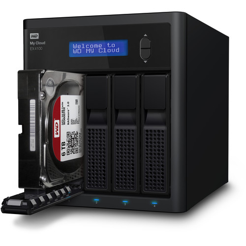 WD My Cloud Expert Series 24TB EX4100 4-Bay NAS Server (4 x 6TB)