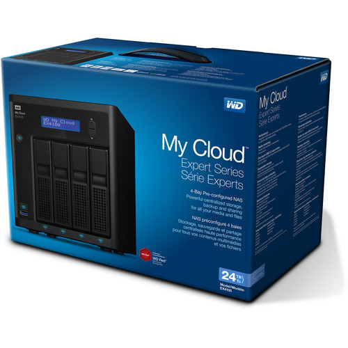 WD My Cloud Expert Series 24TB EX4100 4-Bay NAS Server (4 x 6TB)