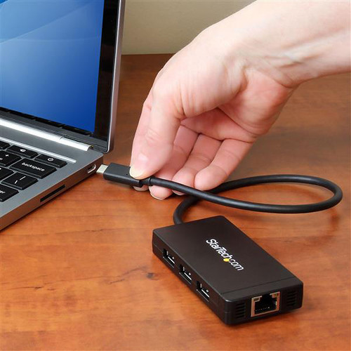 StarTech 3-Port USB 3.0 Hub with Gigabit Ethernet