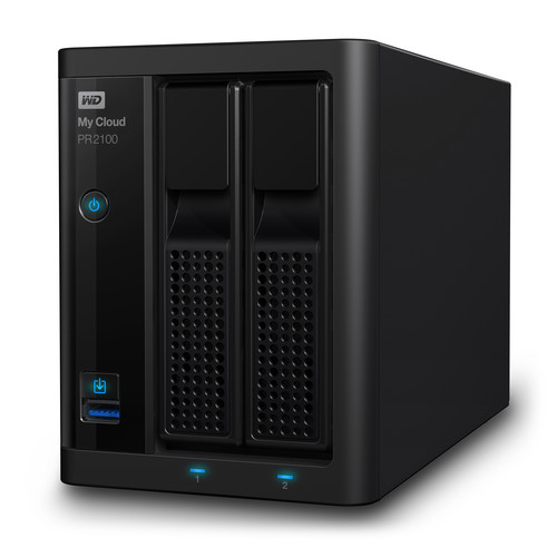 WD My Cloud Pro Series 4TB PR2100 2-Bay NAS Server (2 x 2TB)
