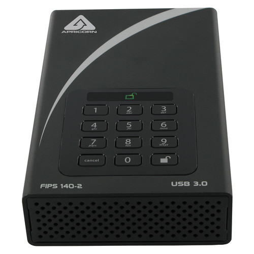 Apricorn 4TB Aegis Padlock DT FIPS 140-2 Level 2-Validated External Desktop Drive