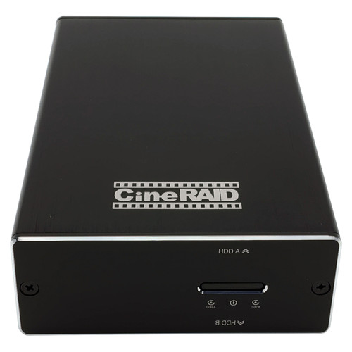 CineRAID CR-H218 480GB 2-Bay USB 3.1 Gen 2 Type-C Raid Array (2 x 240GB SSD)