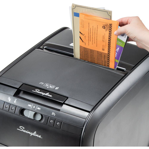 Swingline Stack-and-Shred 80X Cross-Cut Auto-Feed Shredder (80 Sheets, 1 User)