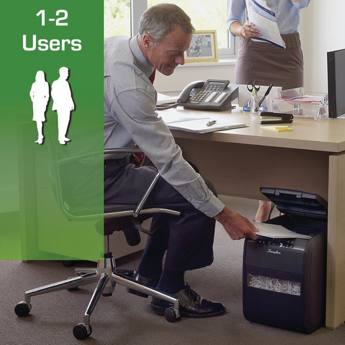 Swingline Stack-and-Shred 80X Cross-Cut Auto-Feed Shredder (80 Sheets, 1 User)