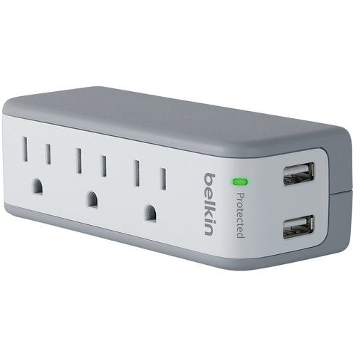 Belkin 3-Outlet Mini SurgePlus Protector (Blank Box Packaging)