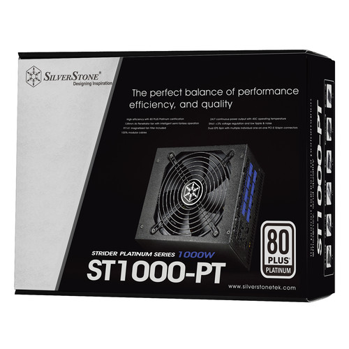 SilverStone Strider Series 1000W 80 Plus Platinum Modular Power Supply