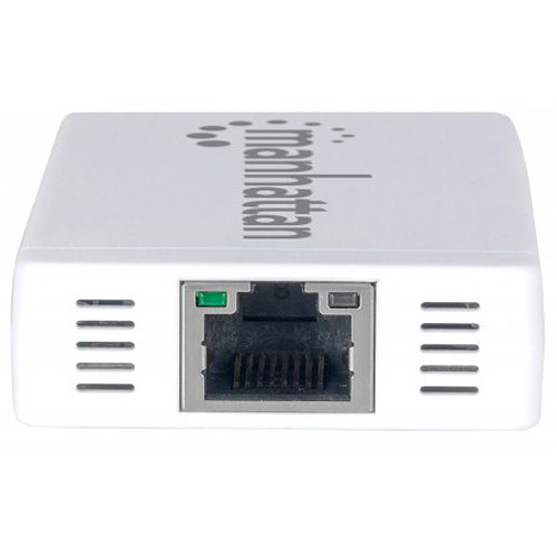 Manhattan 3-Port USB 3.0 Hub with Gigabit Ethernet Adapter