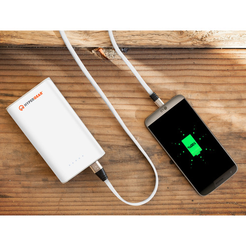 HyperGear Flexi USB 2.0 Type-A to USB Type-C Charge & Sync Flat USB Cable (6', White)