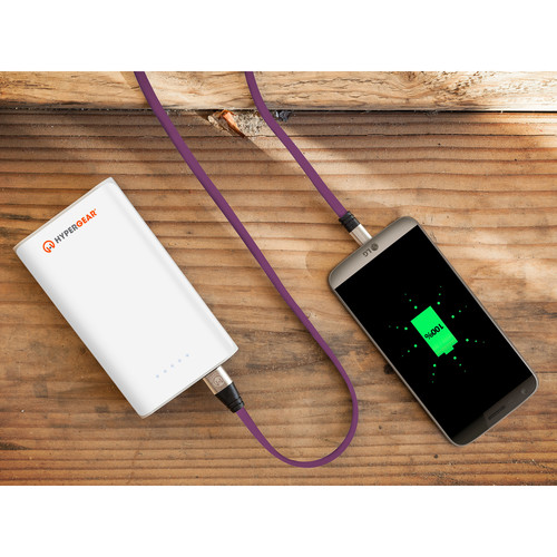 HyperGear Flexi USB 2.0 Type-A to USB Type-C Charge & Sync Flat USB Cable (6', Purple)