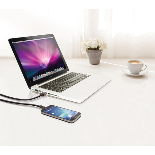 iLuv Premium Micro USB Sync and Charge Cable (3', White)