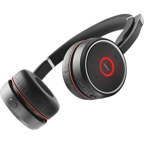 Jabra Evolve 75 Headset with Charging Stand (Optimized for Unified Communication)