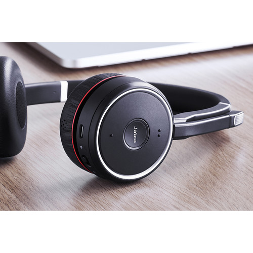 Jabra Evolve 75 Headset with Charging Stand (Optimized for Unified Communication)