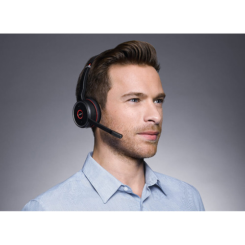 Jabra Evolve 75 Headset with Charging Stand (Optimized for Unified Communication)