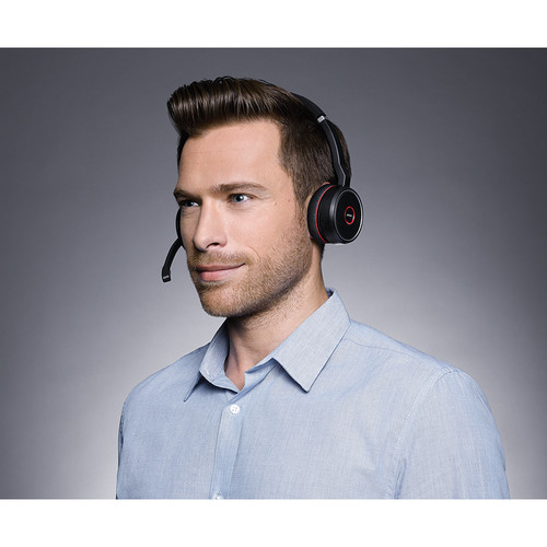 Jabra Evolve 75 Headset with Charging Stand (Optimized for Unified Communication)