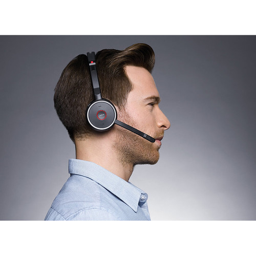 Jabra Evolve 75 Headset with Charging Stand (Optimized for Unified Communication)