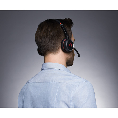 Jabra Evolve 75 Headset with Charging Stand (Optimized for Unified Communication)