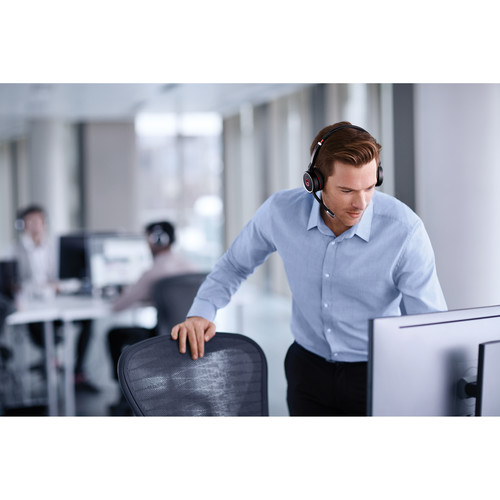 Jabra Evolve 75 Headset with Charging Stand (Optimized for Unified Communication)