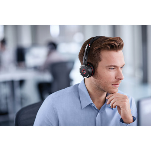 Jabra Evolve 75 Headset with Charging Stand (Optimized for Unified Communication)