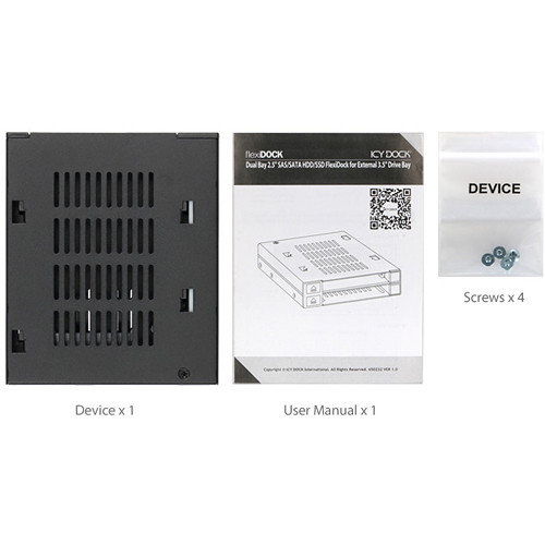 Icy Dock flexiDock MB522SP-B Dual 2.5