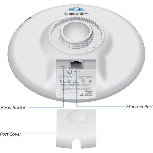Ubiquiti Networks NBE-5AC-GEN2 NanoBeam ac Gen2 airMAX ac CPE with Dedicated Management Radio