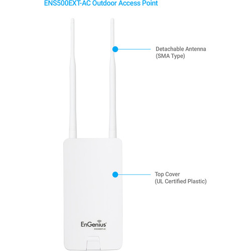 EnGenius ENS500EXT-AC EnTurbo Advanced Wave 2 11ac 5GHz Wireless Outdoor Access Point
