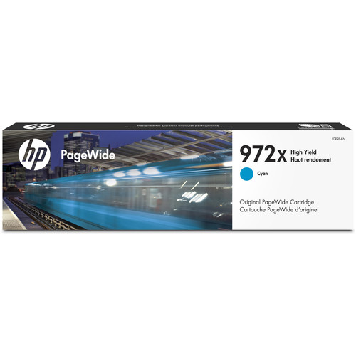 HP 972X High Yield Cyan Original PageWide Cartridge